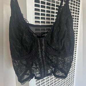 Black Going out top/corset top